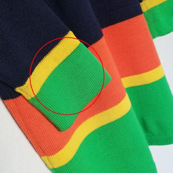 St. John Sportswear Santana Knit Colorblock Striped Tunic Mini Sweater Dress S - Picture 14 of 16